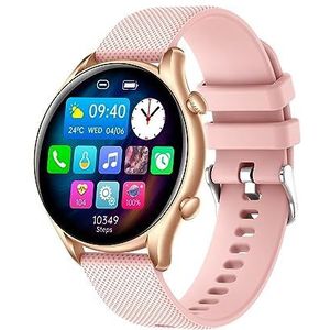 MyPhone Watch EL Smartwatch voor dames, waterdicht, elegant, sportief en robuust, roze, met grote batterij tot 10 dagen