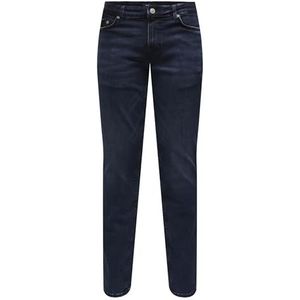 Only & Sons Pantalon Homme, Bleu denim, 29W / 34L