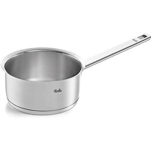 Fissler Original Profi Collection steelpan van roestvrij staal (diameter 16 cm, 1,4 l), kleine melkpot met schaalverdeling aan de binnenkant - inductie zilver