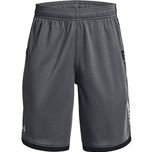 Under Armour UA Stunt 3. Shorts – comfortabele sportshorts voor jongens – hybride shorts voor jongens, grijs.