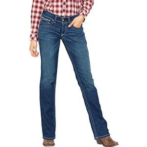 ARIAT R.e.a.l. Jean droit taille mi-haute pour femme, bleu océan, 25 S