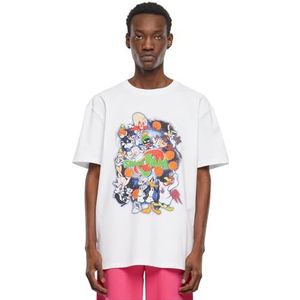 Mister Tee Upscale Space Jam - Teamwork Oversize Heren T-shirt - Wit