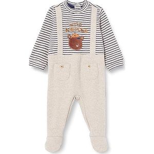 Chicco Katoenen overall met voet, pyjama voor baby's en jongens, baby, jongens, Beige (748)