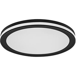LEDVANCE ORBIS CIRCLE SMART+ wifi-lamp, diameter 46 cm, ronde led-plafondlamp, dimbaar, voor binnen, 28 W, kleurtemperatuur 3000-6500 K, 2400 lumen, 2 lampen voor wit en gekleurd licht, zwart