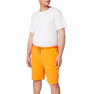 Schott NYC Shorts van fleece, bermuda voor heren, Oranje