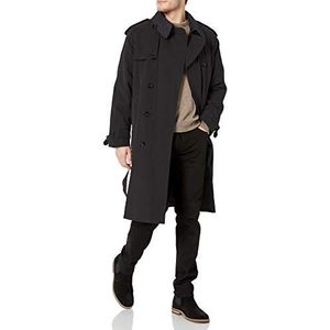 LONDON FOG Trenchcoat iconische trenchcoat voor heren, zwart.