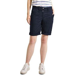 Cecil B376478 Shorts van katoen voor dames, Donkerblauw