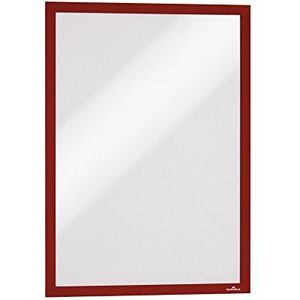 Durable Duraframe 488303 documentenvakken met zelfklevende achterkant, A3, rood, 6 stuks