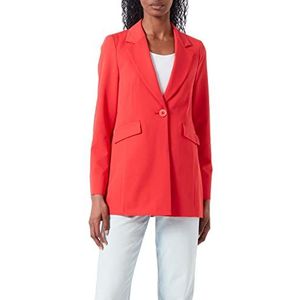 Taifun 330309-11060 blazer met lange mouwen voor dames, Roze kus