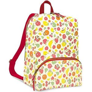 controller gear Animal Crossing: New Horizons fruitpatroon, kleine rugzak voor dames, meisjes, schattige mini-tas voor boeken, reistas voor Nintendo Switch-console en accessoires, Nintendo, Patroon