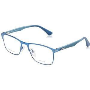 Police Eyeglass Frame VK579 Shiny Azure with Blue Parts 51/17/135 Unisex kinderbril, glanzend azuurblauw met blauwe onderdelen, 51/17/135, Briljante azure met blauwe onderdelen