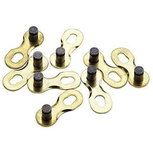 Sram Snelsluiting ketting 9 V goud - set van 4