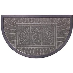 Douceur d'Intérieur Deco Tapis 1740158 tapijt, halfmaanvormig, polypropyleen/kao, 75 x 45 cm, grijs