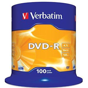 Verbatim DVD-R 16 x 4,7 GB TARRINA 100 stuks 43549 (4)