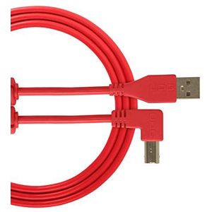 UDG U95005RD USB 2.0-kabel (A-B) - geoptimaliseerde high-speed audio USB 2.0 A-stekker naar B-stekker, rood, 2 m