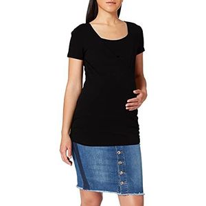 Noppies Nurs Ss Rome Zwangerschap T-shirt voor dames, zwart (Black P090)