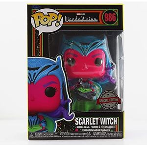 Funko Pop! Marvel: Wanda Vision - Scarlet Witch - (Blacklight) - WandaVision - Vinyl figuur om te verzamelen - Cadeau-idee - Officiële Producten - Speelgoed voor Kinderen en Volwassenen