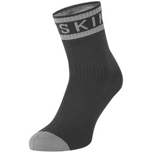 Seal Skinz Waterdicht warm weer enkelsokken met hydrostop uniseks sokken voor volwassenen uniseks, Zwart/Grijs