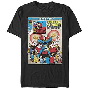 Marvel Avengers Classic-Whatif Strange Kids Party Organic T-shirt met korte mouwen, uniseks, zwart, XL, zwart.
