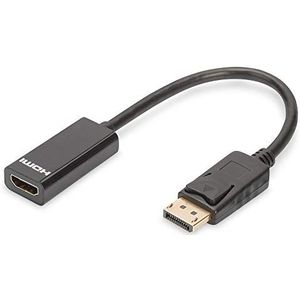 DIGITUS Adapter, DisplayPort HDMI A, koppeling 0,15 m