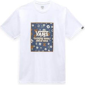 Vans T-Shirt Box Ditsy Homme, blanc, XS