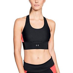 Under Armour Sportbeha voor dames, kruis en sportbeha, Zwart na verbranding/reflecterend