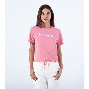 Hurley Oceancare O & o T-shirt voor dames, kort shirt, paars, maat XS, mauve oplichtend