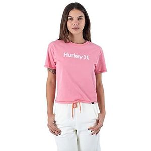 Hurley Oceancare O & o T-shirt voor dames, kort shirt, paars, S, mauve oplichtend