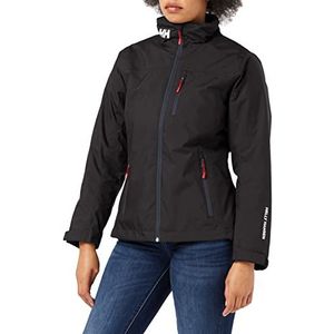 Helly Hansen HH W Crew Midlayer Jacket – waterdichte en geïsoleerde jas – thermische kleding voor dagelijks gebruik – ideaal voor wateractiviteiten, dames, zwart, S