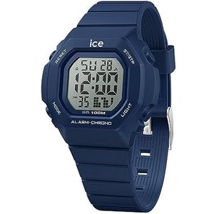 Ice-Watch - ICE digit ultra zwart - zwart jongenshorloge (gemengd) met kunststof band - 022094, Donkerblauw, riem