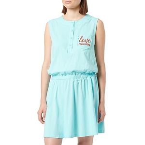 Love Moschino Regular Fit Robe sans manches pour femme, turquoise, 42