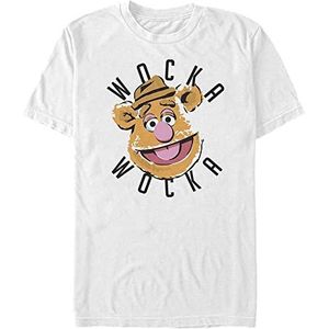 Disney Muppets Wocka Organic T-shirt, korte mouwen, uniseks, wit, XL, Weiss