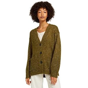 TOM TAILOR Cardigan voor dames, 28143 - kaki olijf melange