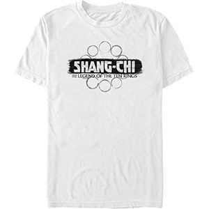 Marvel Unisex Shang-Chi Logo T-Shirt Korte Mouw Wit M, Weiss