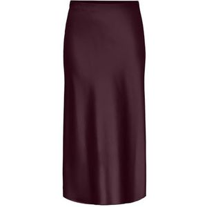 Y.A.S Yaspella Hw Midi Skirt S. Noos Damesrok, Wijn