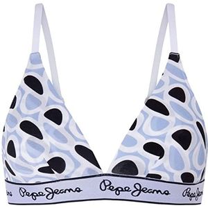 Pepe Jeans P Print beha met beha, blauw (marineblauw), XS dames, Navy Blauw