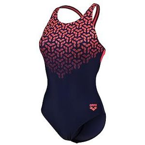 ARENA Women's Arena Kikko V Swimsuit V Back Graphic Badpak voor dames (1 stuk)