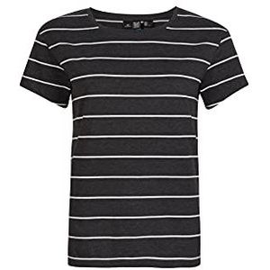 O'Neill Essential T-shirt met korte mouwen voor dames, met ronde hals, casual logo, Zwart/Wit