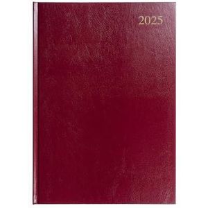 Collins Essential ESSA43.78-25 Agenda semainier 2025 avec couverture rigide en cuir Marron Format A4