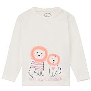 s.Oliver T-shirt met lange mouwen voor babymeisjes, Wit.