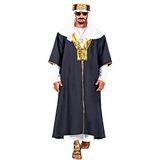 Widmann - Sultan-kostuum, tuniek met rok, tulban, Arabisch, houten scheden, carnaval, themafeest