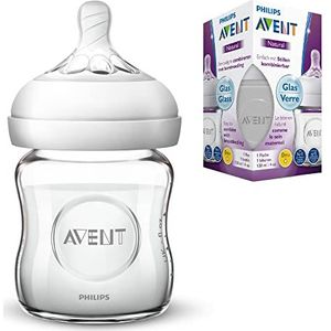 Philips Avent SCF051/17 Babyfles natuurlijk glas 120 ml - 0 maanden