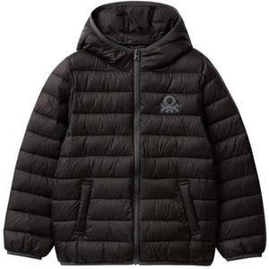 United Colors of Benetton Jas 2twdcn025 Gewatteerde jas voor kinderen en baby's Jongen (1 stuk), Zwart 100