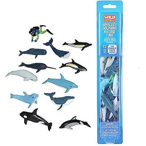 Wild Republic 20828 Set van 12 walvissen en dolfijnen