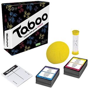 Hasbro Klassiek taboe-spel, feestspel, woordspel voor volwassenen en jongeren, raadspel voor 4 spelers en ouder, vanaf 13 jaar