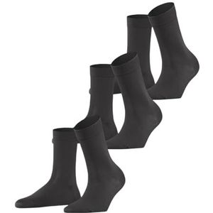Falke sokken (3 stuks) dames, grijs (antraciet 3529)