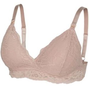 MAMA.LICIOUS MLSIDSEL ALBA LACE Bra 2F 2-P, mistig roze/verpakking: zwart, L, Mistig roze/verpakking: zwart