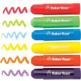 Baker Ross AX954 Kleurstiften in regenboogkleuren, 6 stuks, verfstiften, verfsticks voor kinderen, schilderpennen