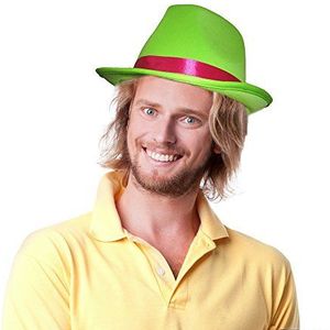 Dress Up America Stijlvolle Fedora hoed voor volwassenen (groen), Zoals gepresenteerd