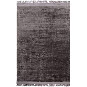 benuta Viscose tapijt Pearl grijs 160 x 230 cm